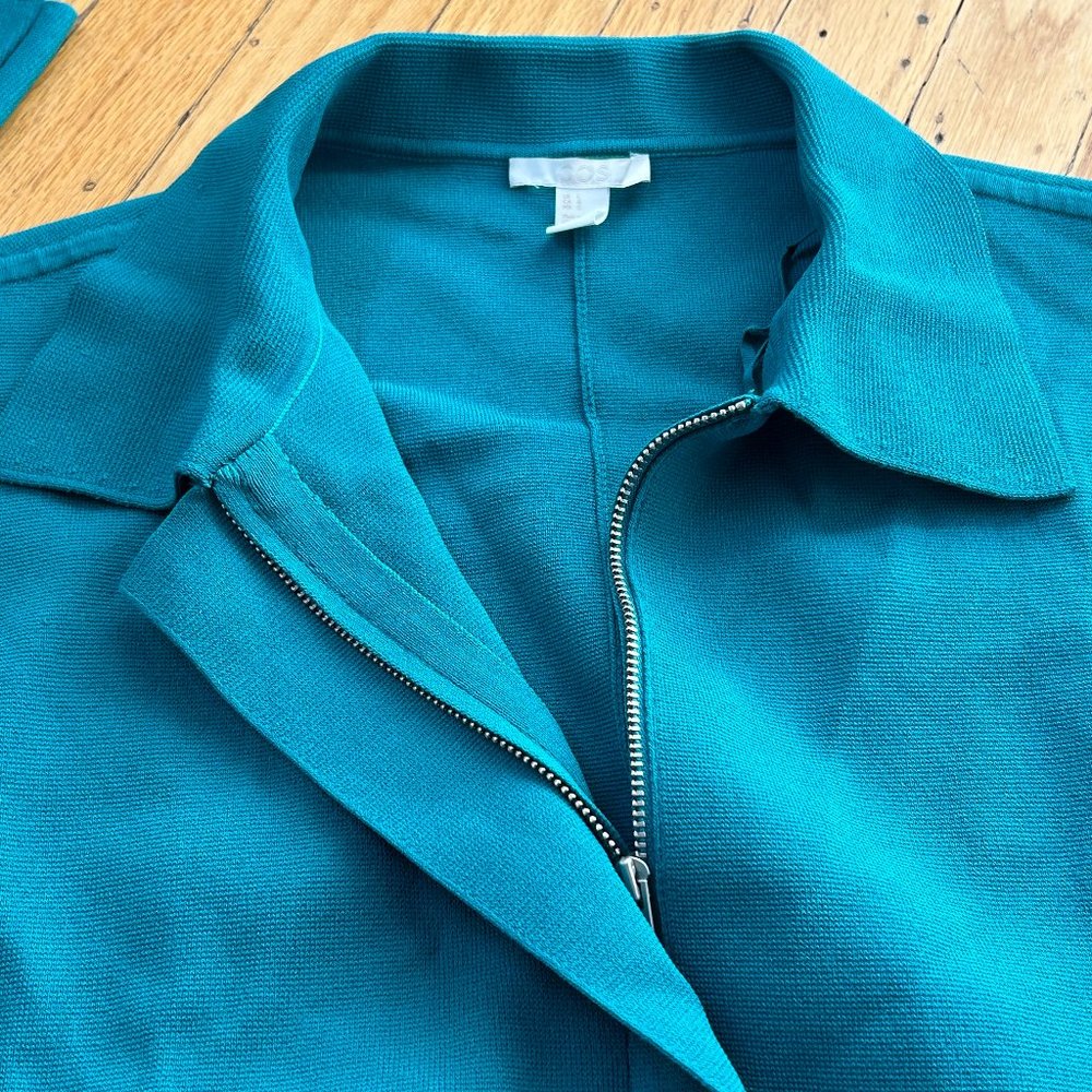 COS Zip up Polo-collared Cardigan